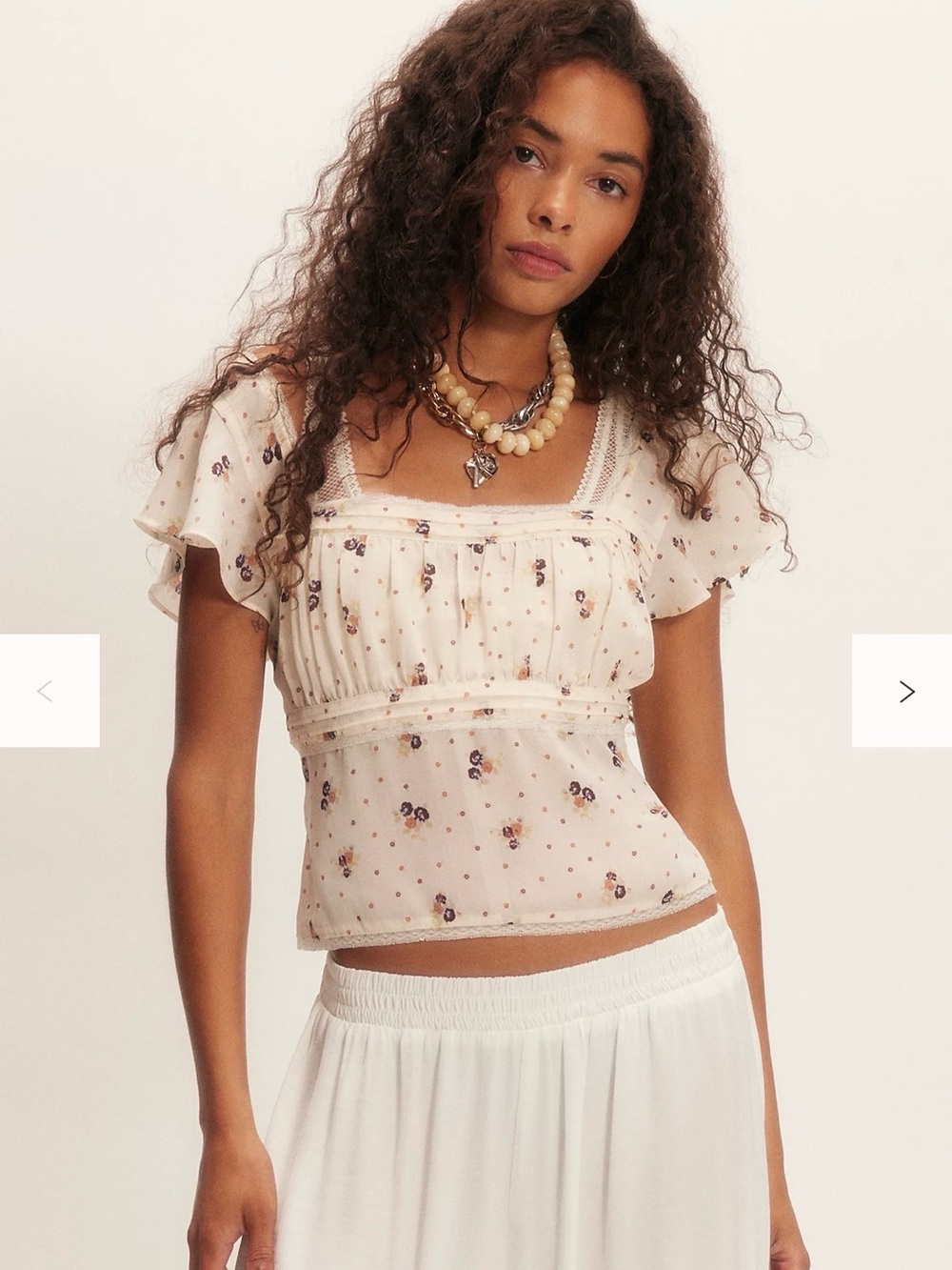 NWOT Free People Prairie Field Top